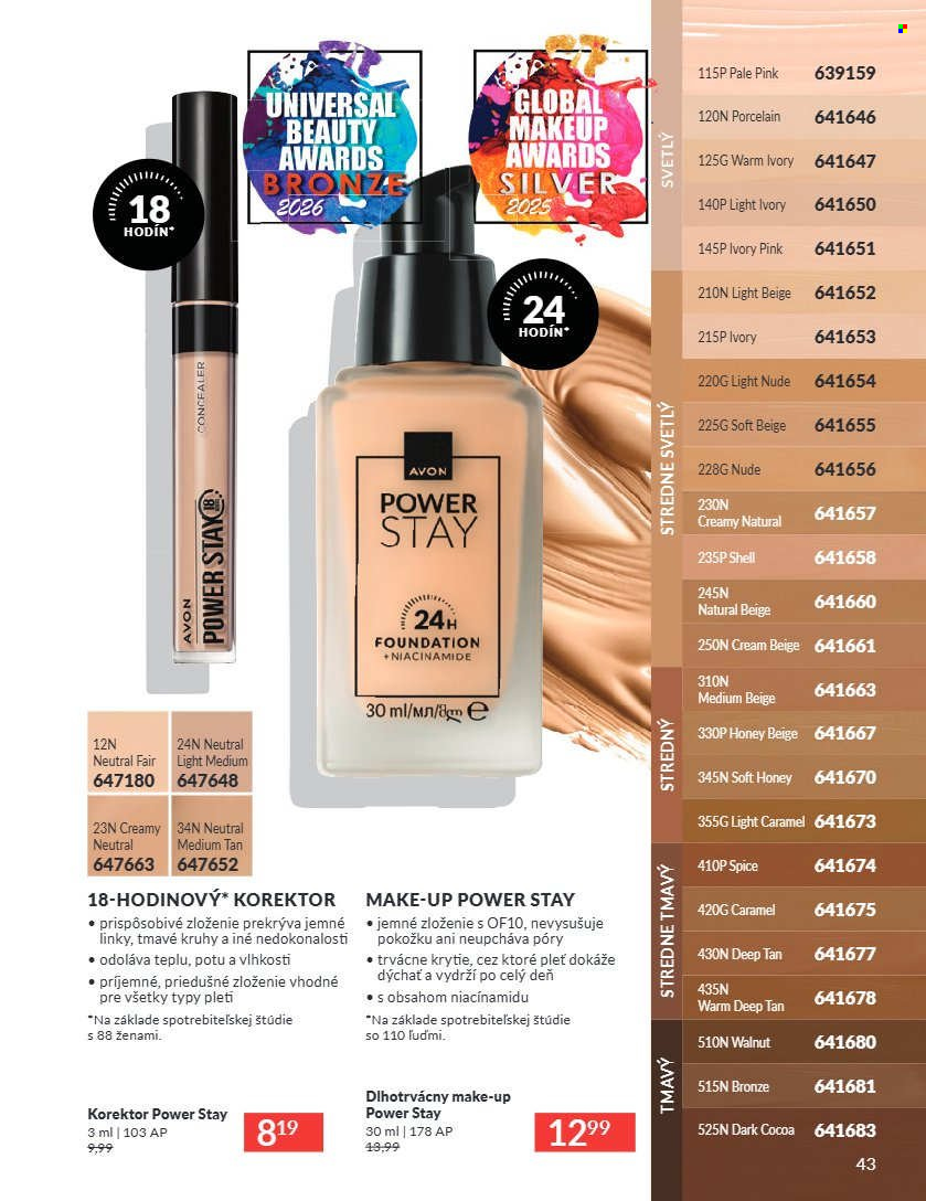 Leták Avon - 1.8.2026 - 31.8.2026. Strana 43