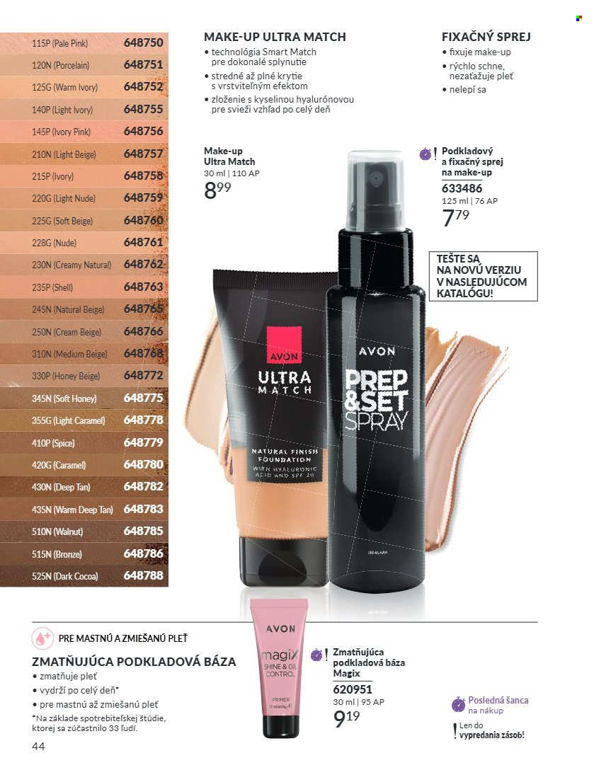 Leták Avon - 1.8.2026 - 31.8.2026. Strana 44