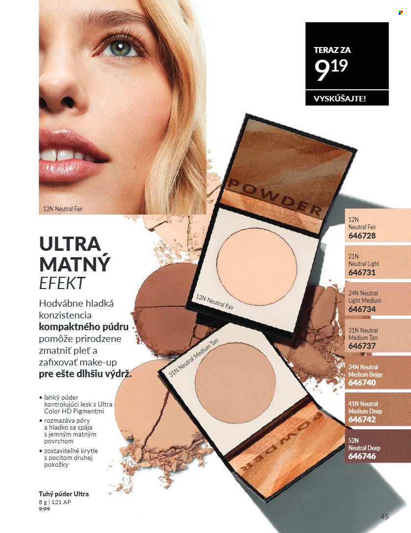 Leták Avon - 1.8.2026 - 31.8.2026. Strana 45