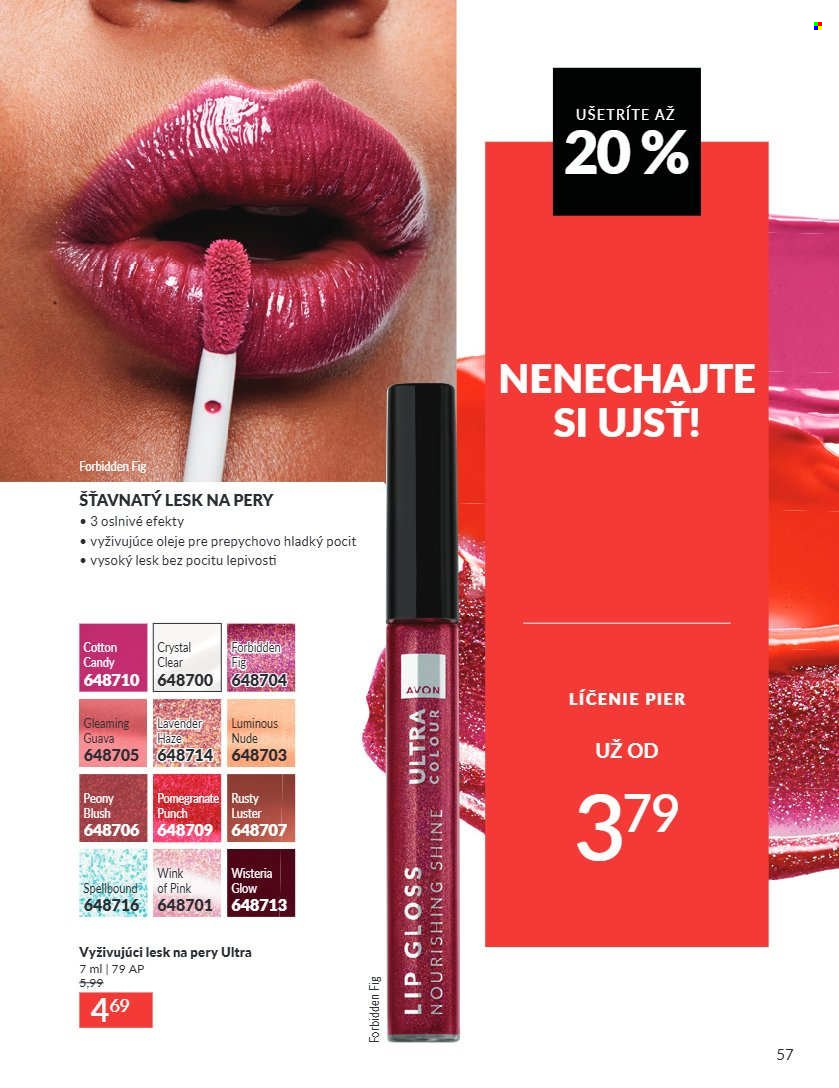 Leták Avon - 1.8.2026 - 31.8.2026. Strana 57