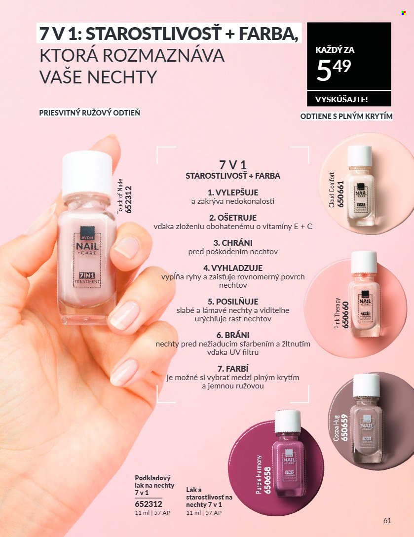 Leták Avon - 1.8.2026 - 31.8.2026. Strana 61