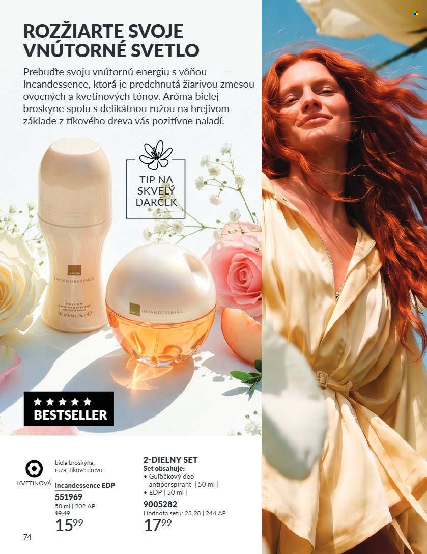 Leták Avon - 1.8.2026 - 31.8.2026. Strana 74