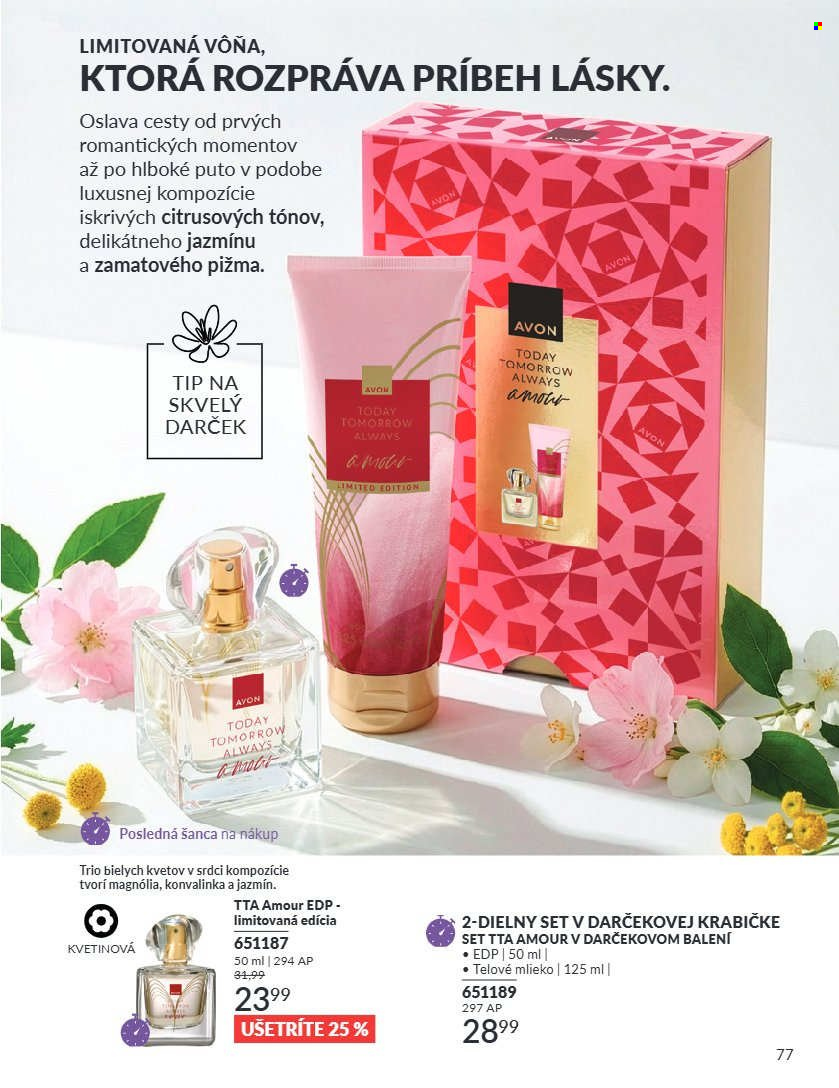 Leták Avon - 1.8.2026 - 31.8.2026. Strana 77