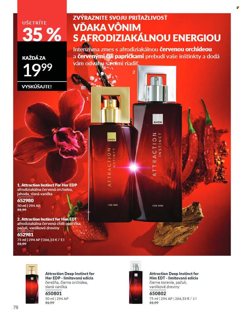 Leták Avon - 1.8.2026 - 31.8.2026. Strana 78
