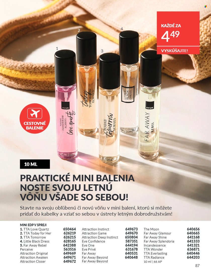 Leták Avon - 1.8.2026 - 31.8.2026. Strana 87