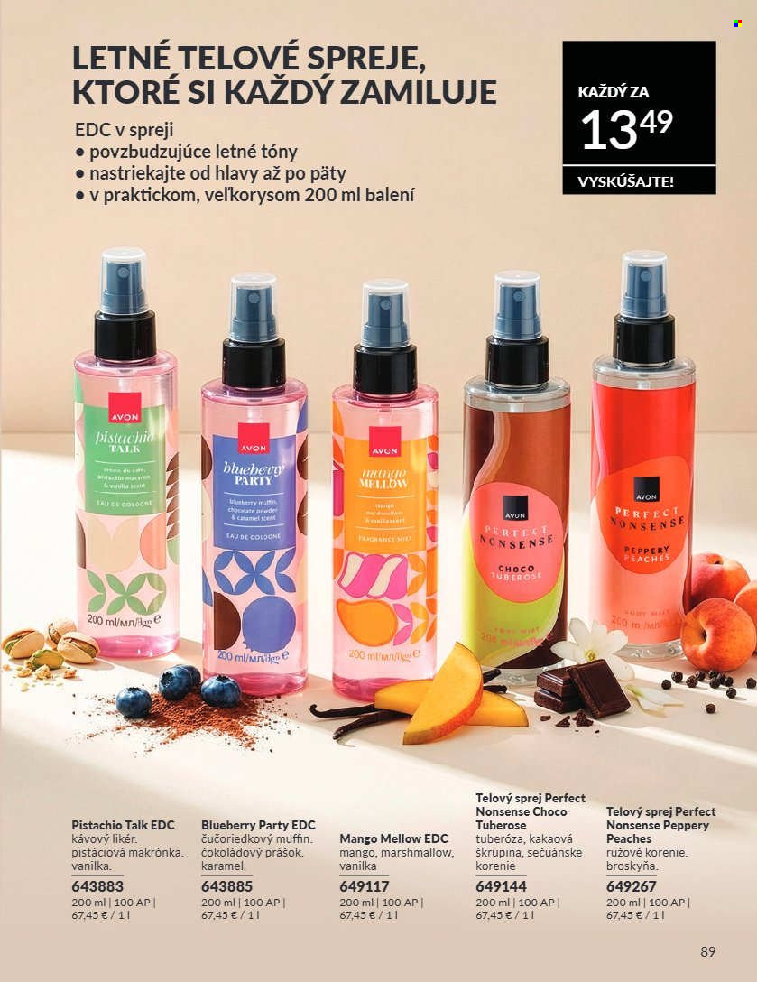 Leták Avon - 1.8.2026 - 31.8.2026. Strana 89