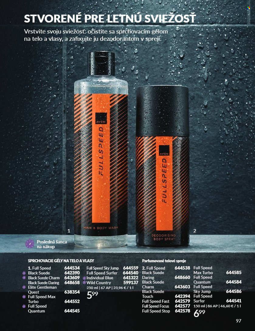 Leták Avon - 1.8.2026 - 31.8.2026. Strana 97