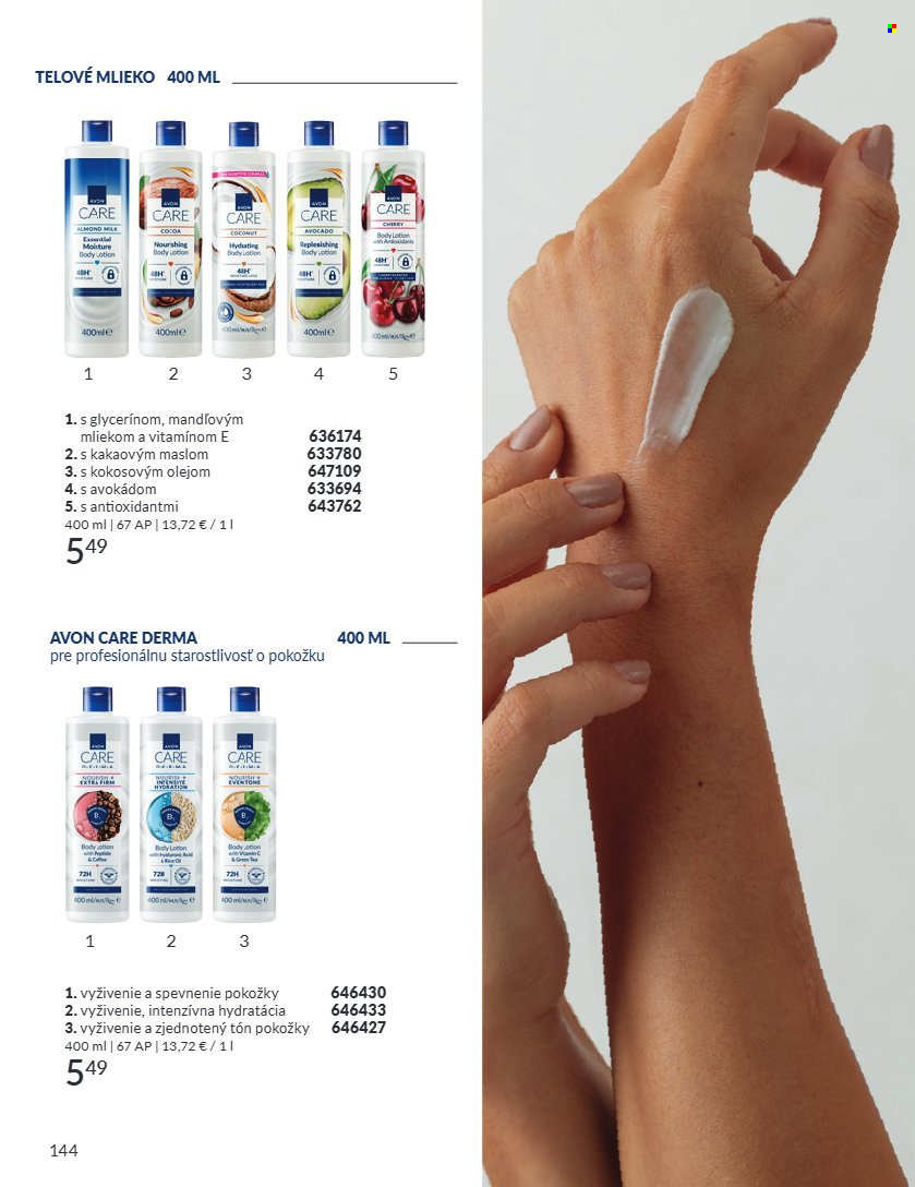 Leták Avon - 1.8.2026 - 31.8.2026. Strana 144