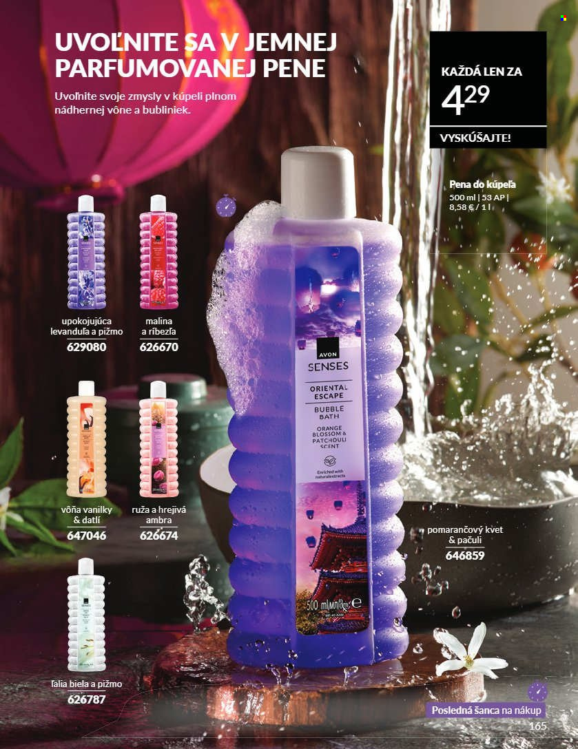 Leták Avon - 1.8.2026 - 31.8.2026. Strana 165