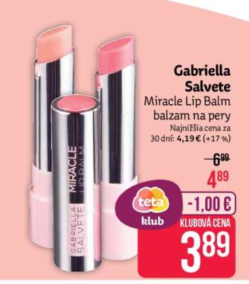 Gabriella Salvete Miracle Lip Balm balzam na pery