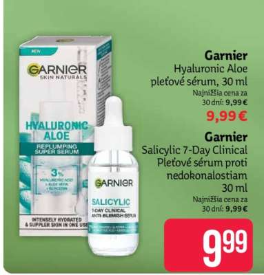Garnier Hyaluronic Aloe pleťové sérum, 30 ml