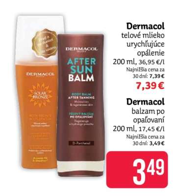 Dermacol balzam po opaľovaní