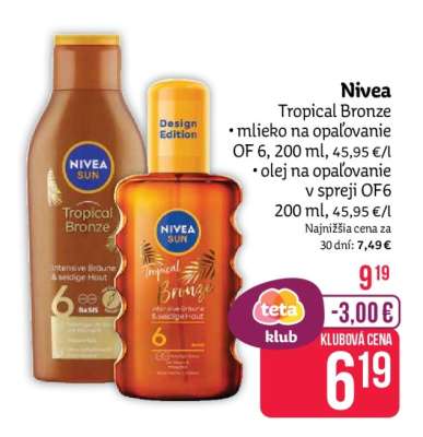 Nivea Tropical Bronze