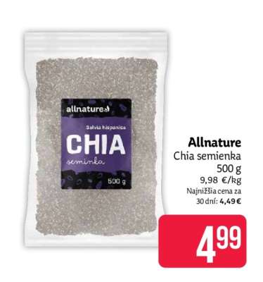 Allnature Chia semienka