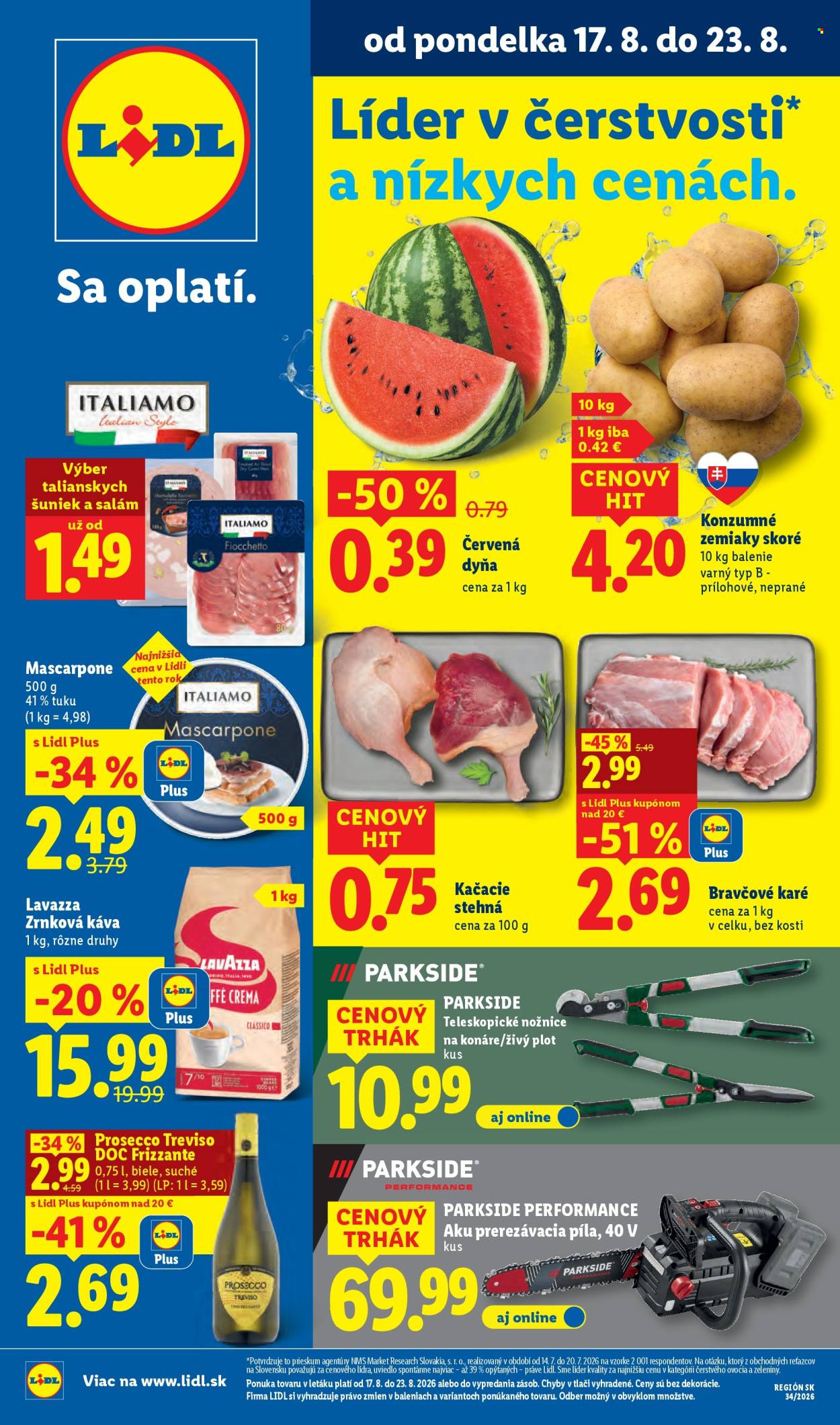 Leták Lidl - 17.8.2026 - 23.8.2026. Strana 1