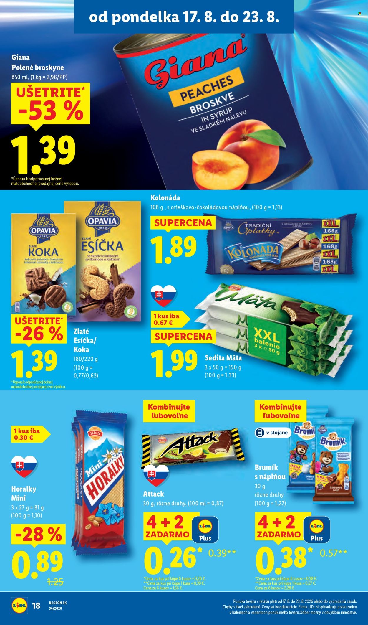 Leták Lidl - 17.8.2026 - 23.8.2026. Strana 22
