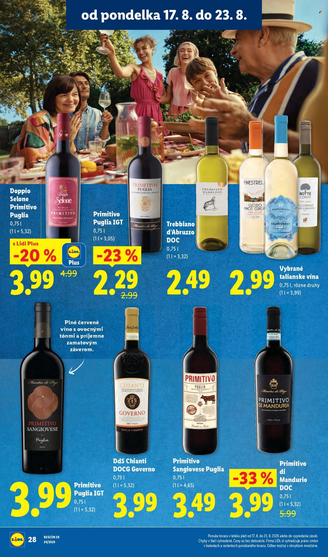 Leták Lidl - 17.8.2026 - 23.8.2026. Strana 34