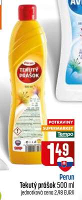 Perun Tekutý prášok 500 ml