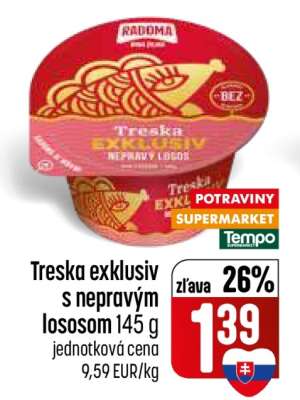 Treska exkluziv s nepravým lososom