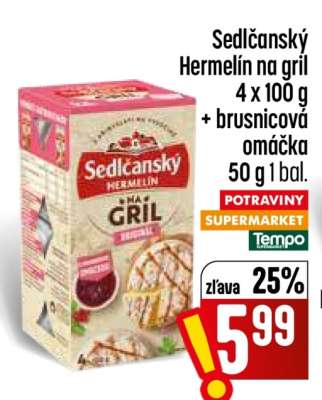 Sedlčanský hermelín na gril
