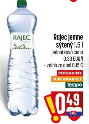 Rajec jemne sýtený 1,5 l