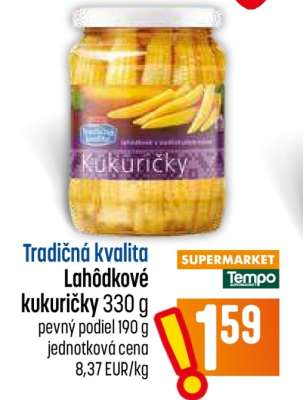 Lahôdkové kukuričky 330 g