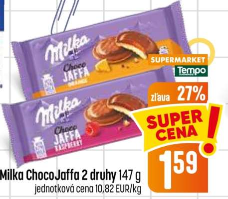 Milka ChocoJaffa 2 druhy