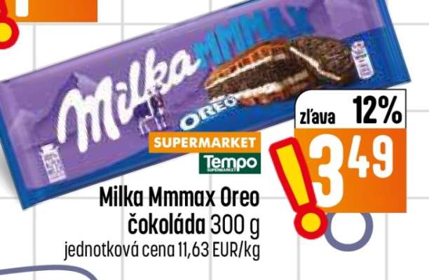 Milka Mmmax Oreo čokoláda 300 g