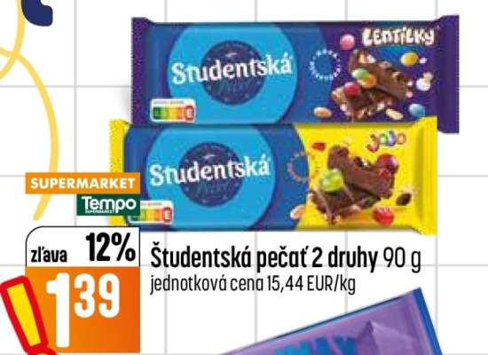 Študentská pečať 2 druhy 90 g