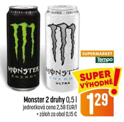 Monster 2 druhy 0,5 l