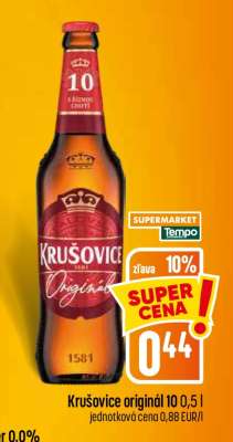 Krušovice originál 10 0,5 l