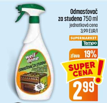 Odmasťovač za studena 750 ml