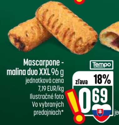 Mascarpone-malina duo XXL 96 g