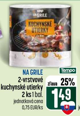 NA GRILE 2-vrstvové kuchynské utierky
