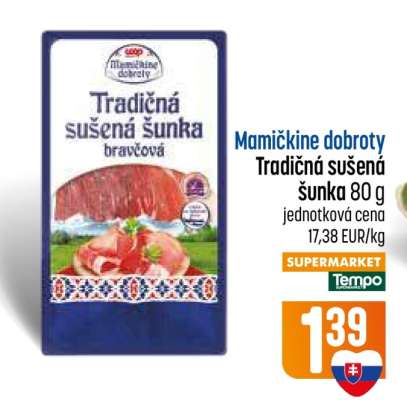 Tradičná sušená šunka