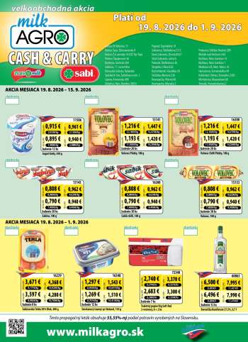 Leták Milk AGRO - 19.8.2026 - 1.9.2026.
