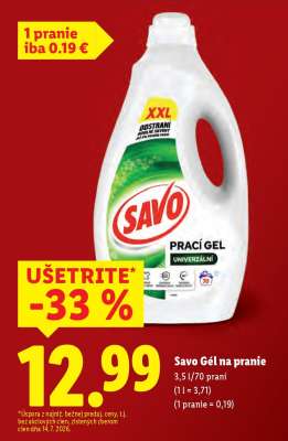 Savo gél na pranie
