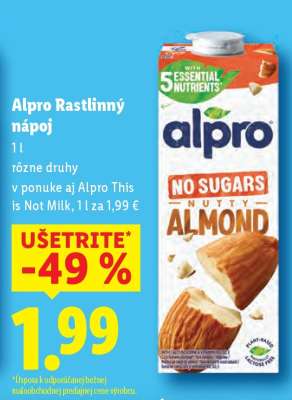Alpro rastlinný nápoj