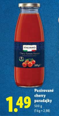 Pasírované cherry paradajky
