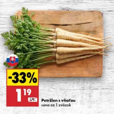 Petržlen s vňaťou