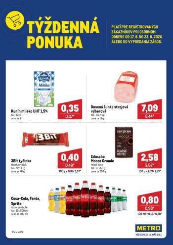 Leták Metro - 17.8.2026 - 23.8.2026.