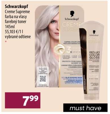 Schwarzkopf Creme Supreme farba na vlasy