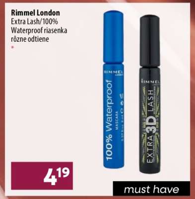 Rimmel London Extra Lash/100% Waterproof riasenka