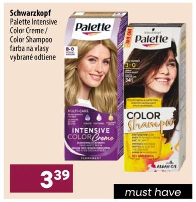 Schwarzkopf Palette Intensive Color Creme / Color Shampoo