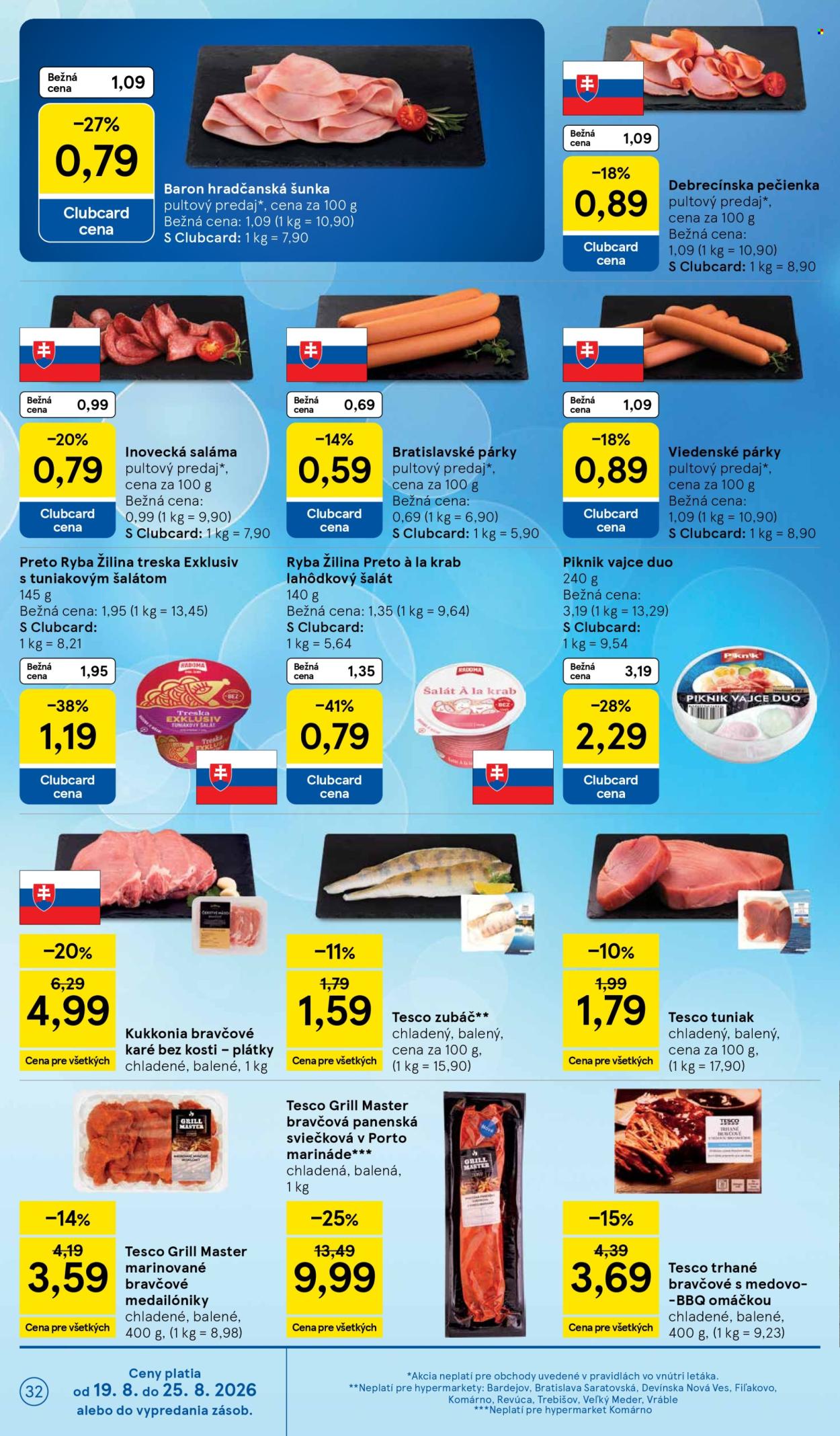 Leták TESCO - 19.8.2026 - 25.8.2026. Strana 32