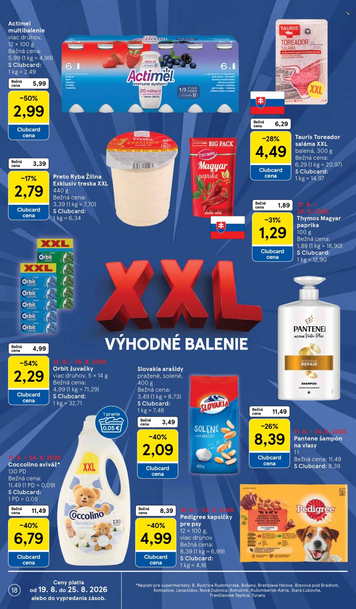 Leták TESCO supermarket - 19.8.2026 - 25.8.2026. Strana 18