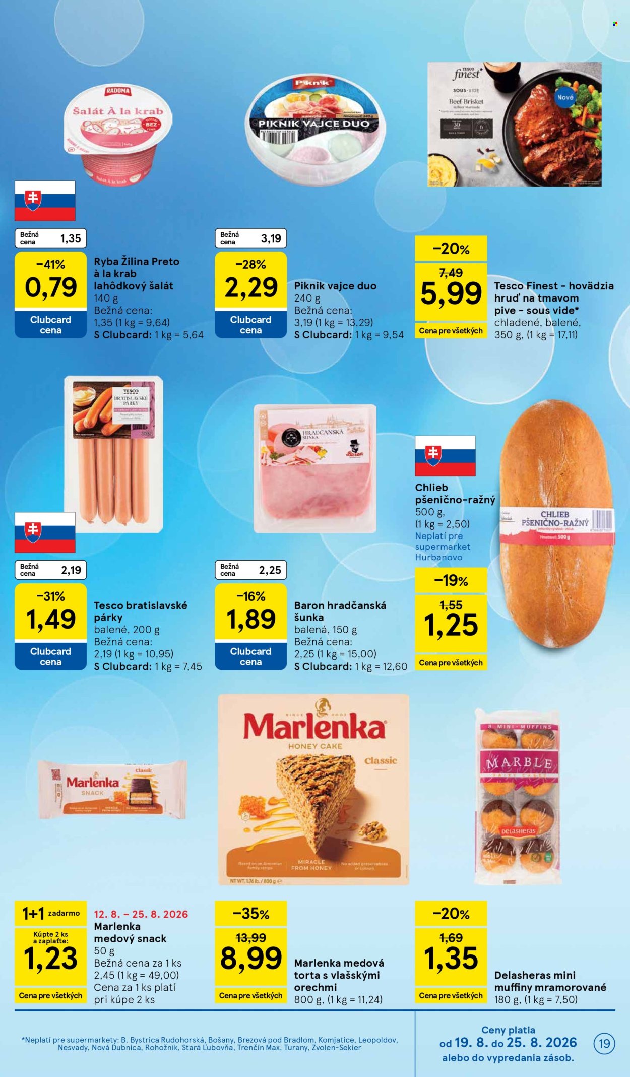 Leták TESCO supermarket - 19.8.2026 - 25.8.2026. Strana 19