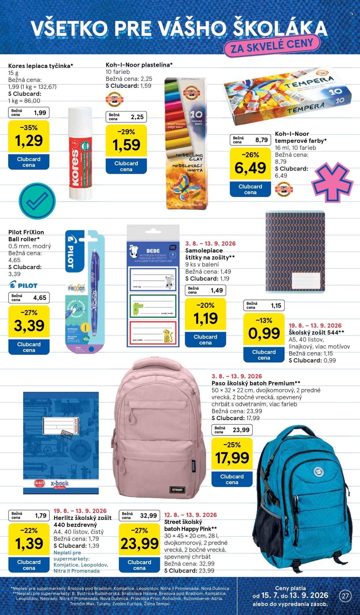 Leták TESCO supermarket - 19.8.2026 - 25.8.2026. Strana 27