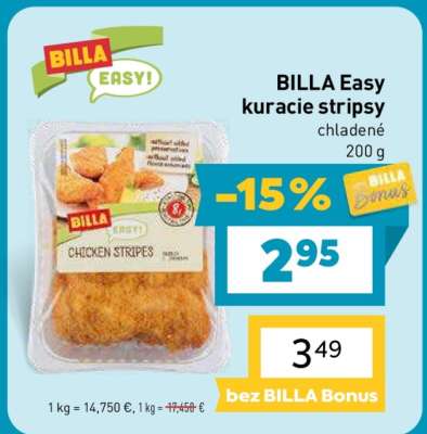BILLA Easy Kuracie stripsy
