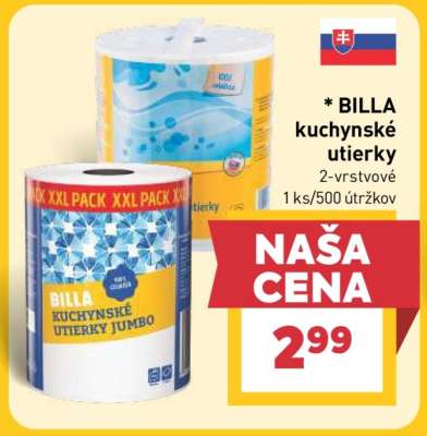 BILLA kuchynské utierky